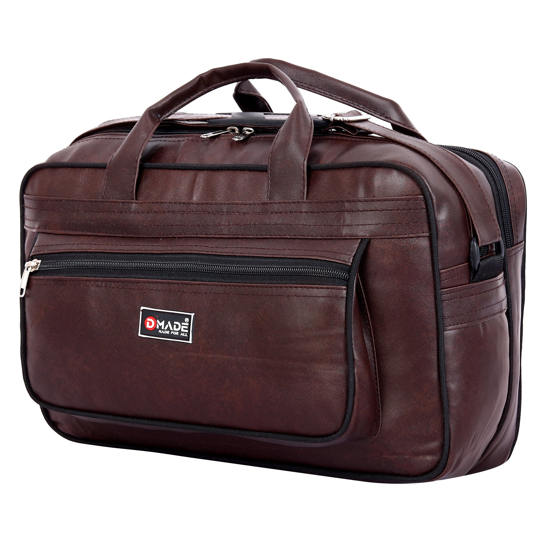 DMADE Brown Durable Office Bags for Daily Use | Professional Laptop & Business Bags
