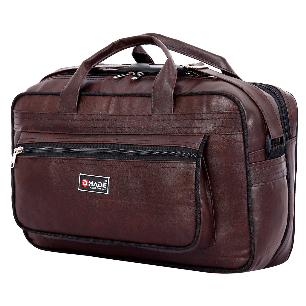 DMADE Brown Durable Office Bags for Daily Use | Professional Laptop & Business Bags