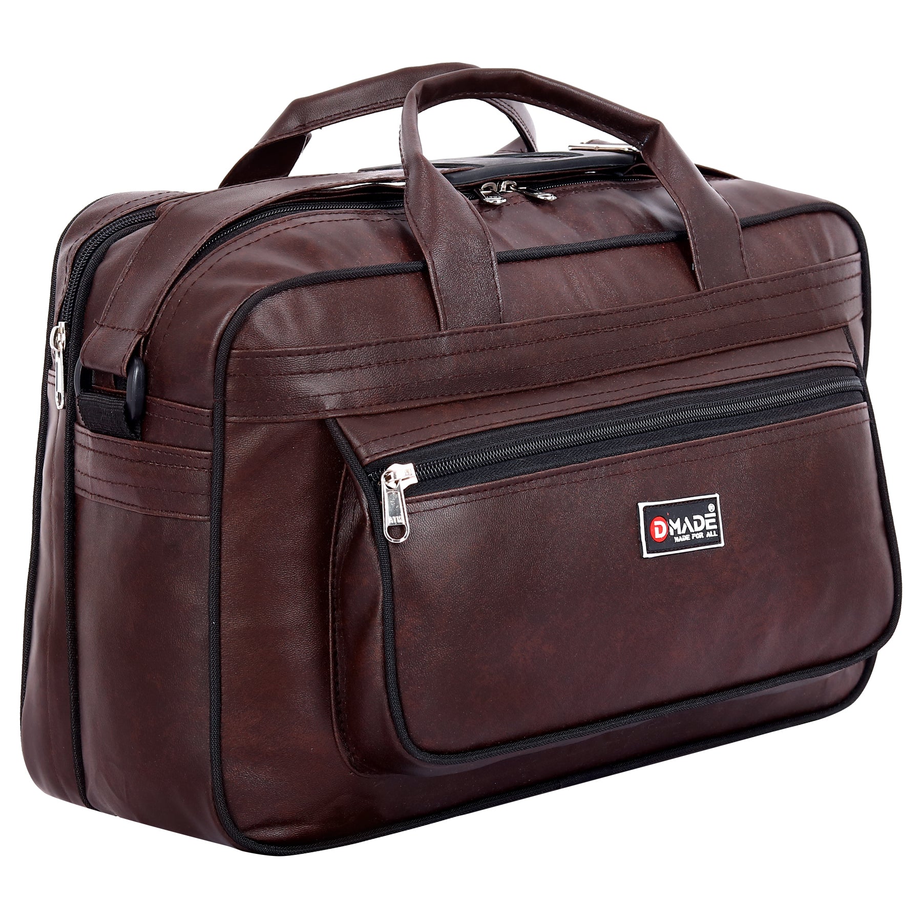 DMADE Brown Durable Office Bags for Daily Use | Professional Laptop & Business Bags