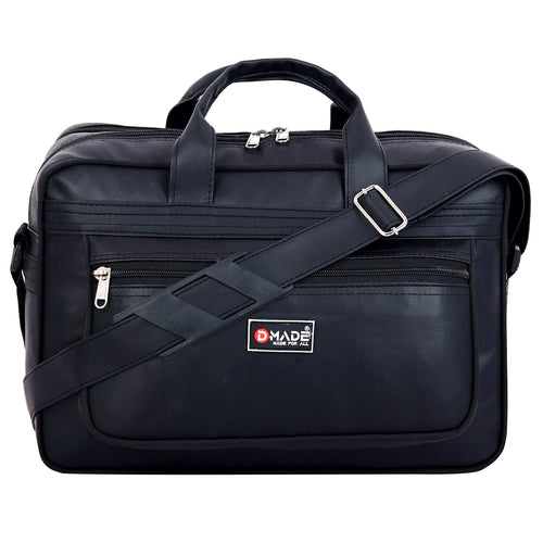 DMADE Black Durable Office Bags for Daily Use | Professional Laptop & Business Bags