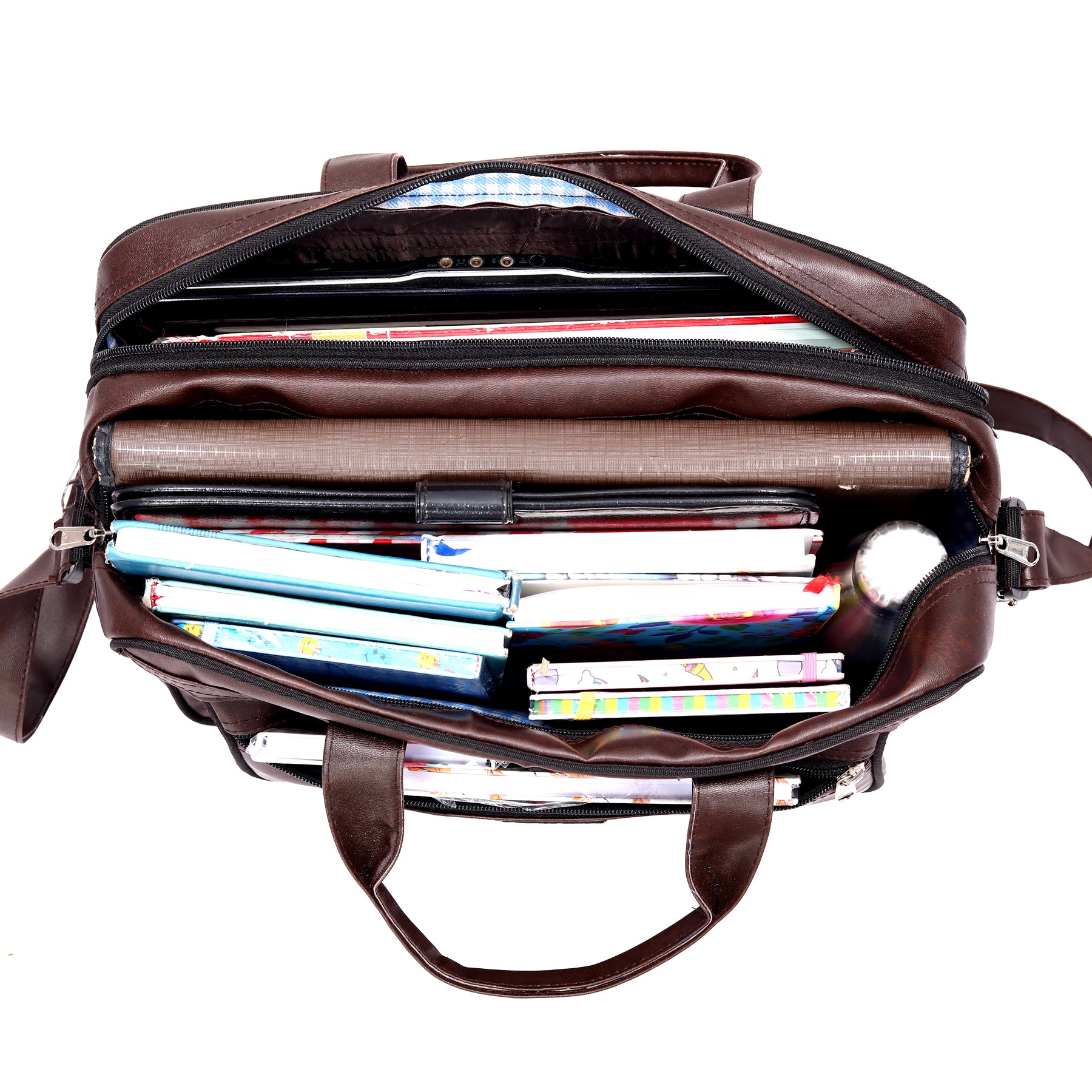 DMADE Brown Durable Office Bags for Daily Use | Professional Laptop & Business Bags