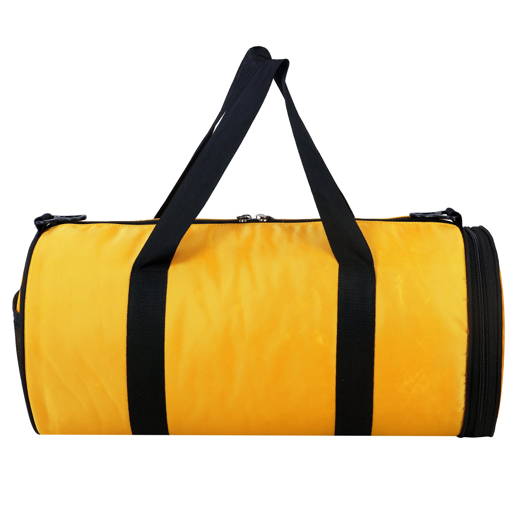 DMADE Yellow Gym Bag with Motivational Quotes & Separate Shoe Compartment