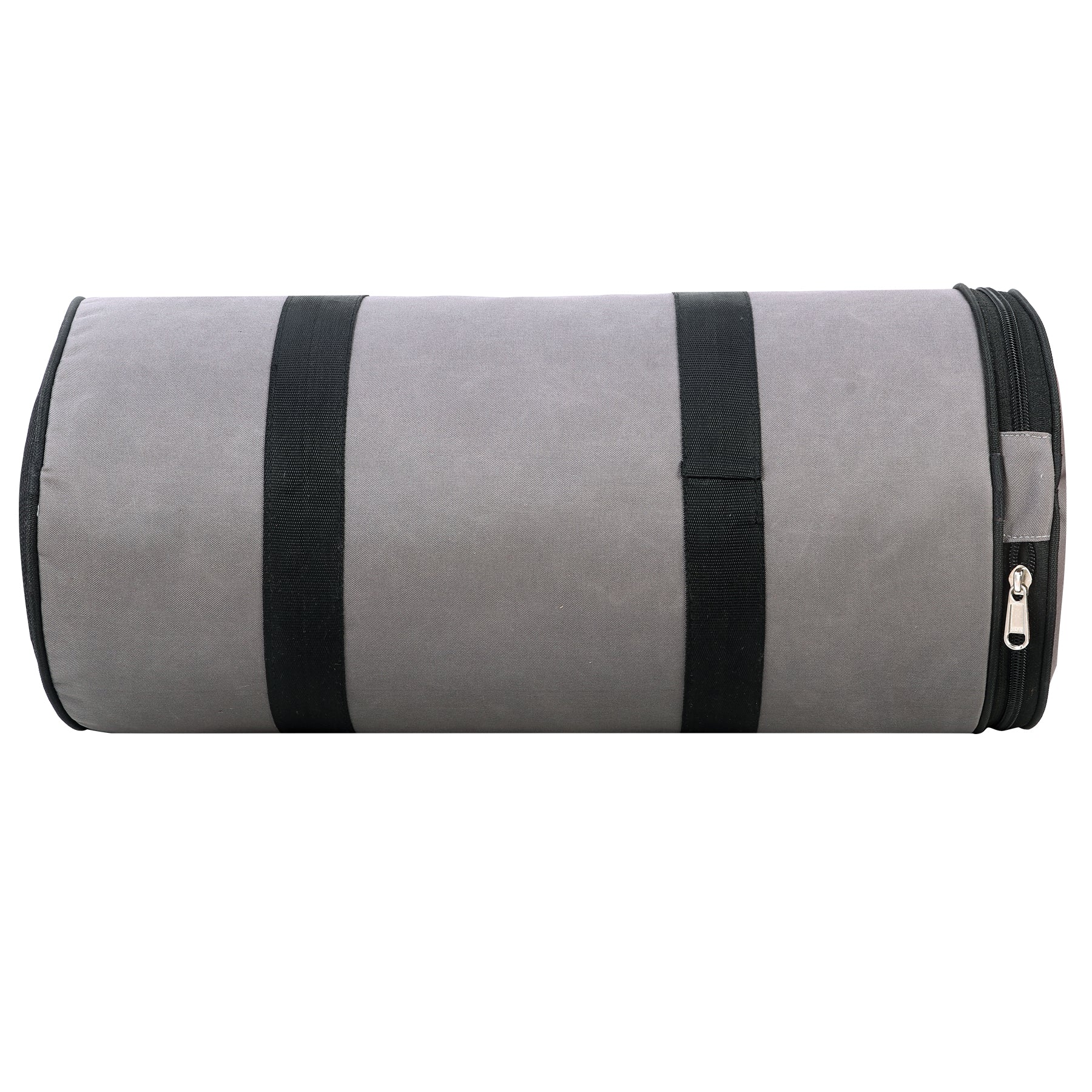 DMADE Grey Fitness Duffel Bag with Shoe Storage & Motivational Print for Men & Women