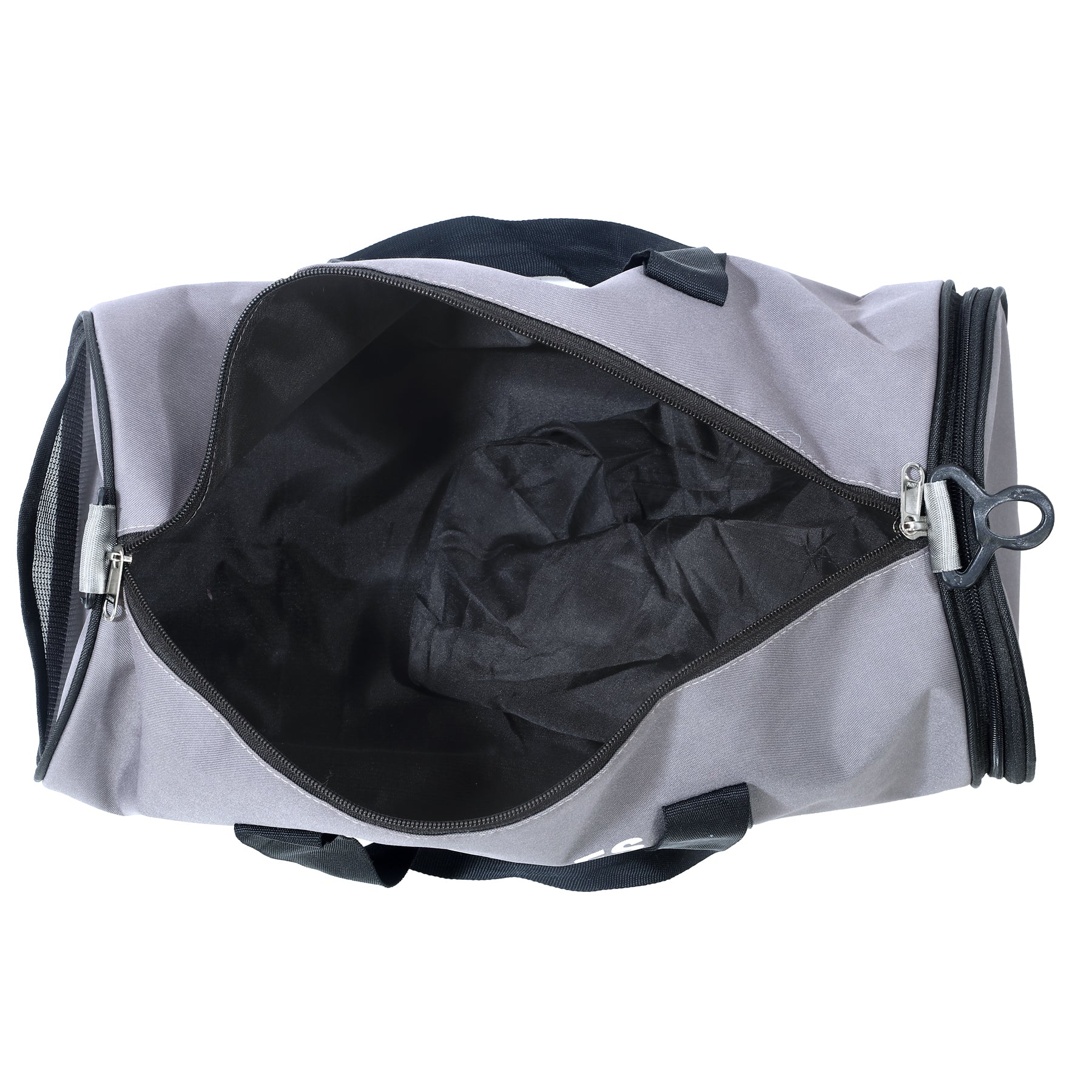 DMADE Grey Fitness Duffel Bag with Shoe Storage & Motivational Print for Men & Women