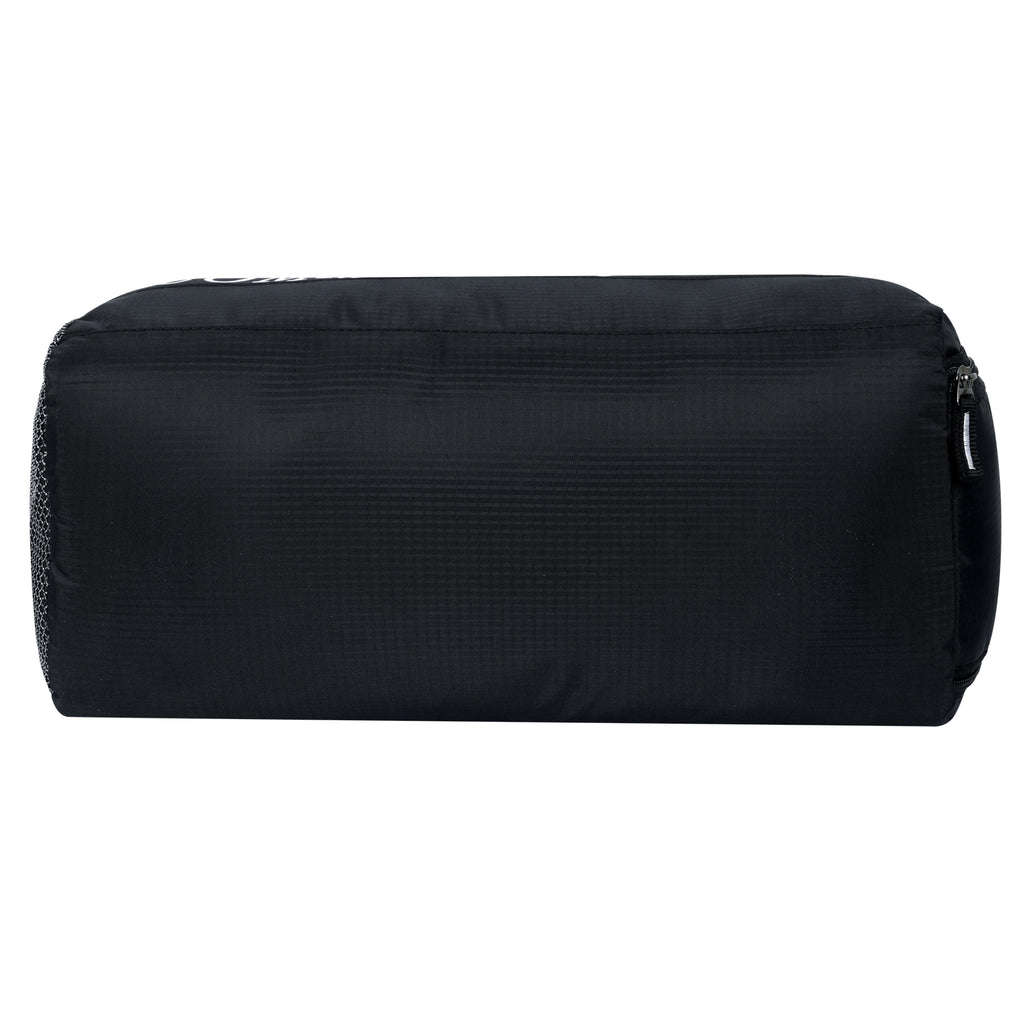 DMADE Black Gym Bag with Motivational Quotes & Separate Shoe Compartment
