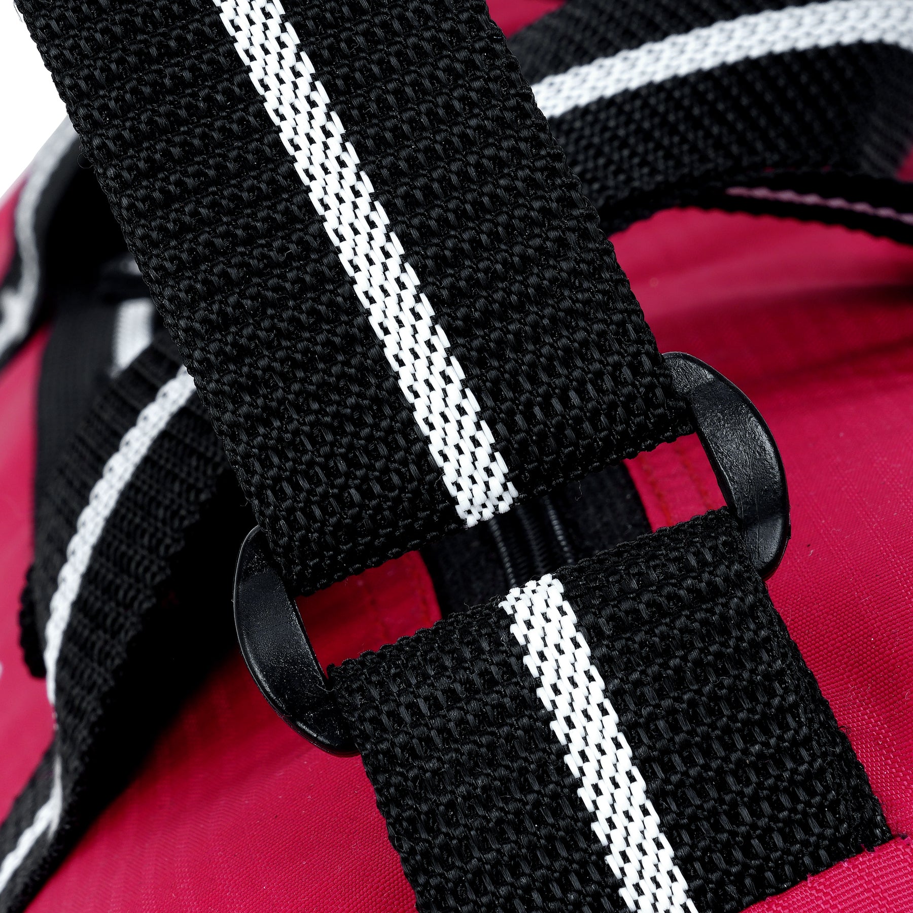 DMADE Red and Black Fitness Duffel Bag with Shoe Storage & Motivational Print for Men & Women