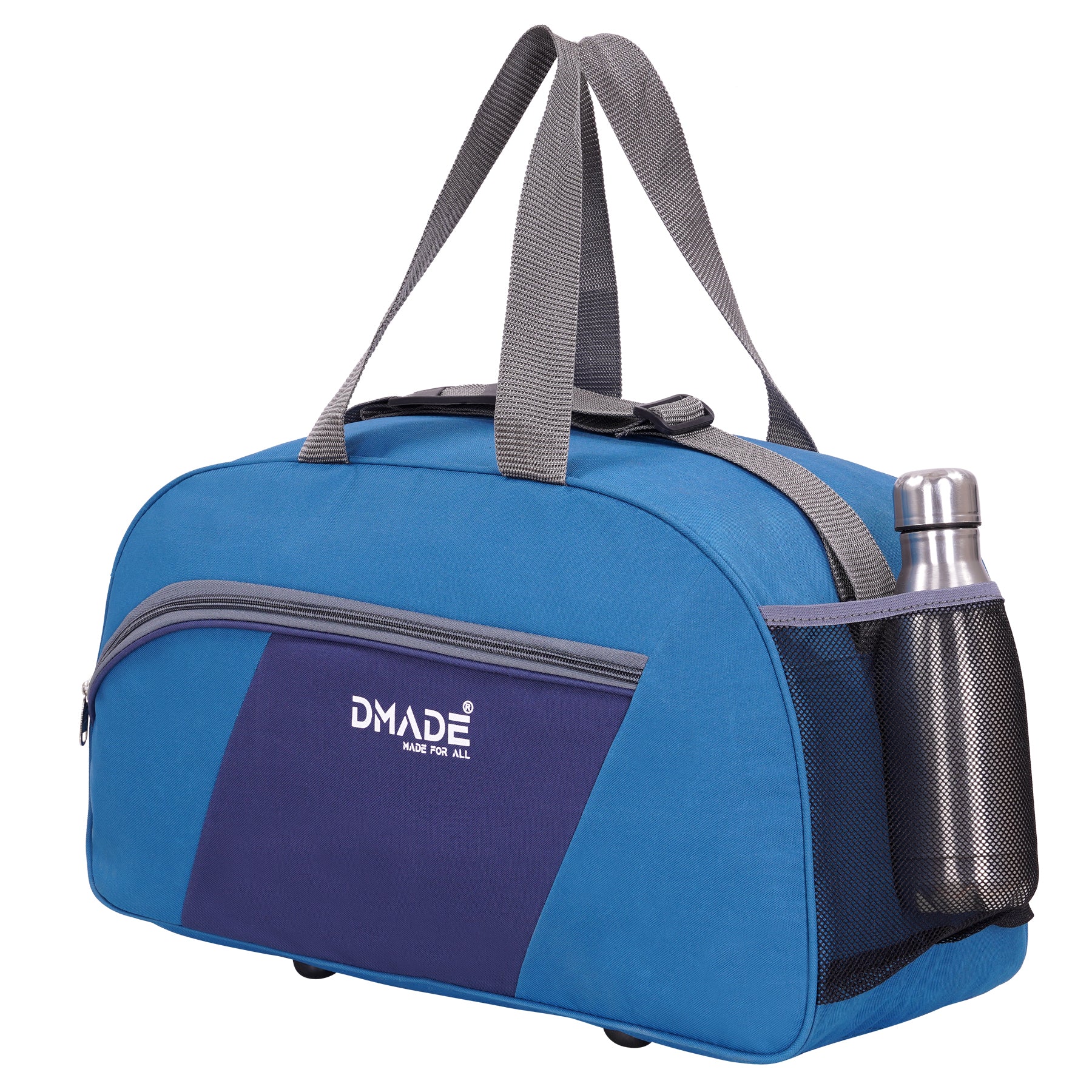 DMADE Stylish Sky Blue Travel Duffel Bag for Men & Women | Lightweight Gym, Weekend & Carry-On Bag