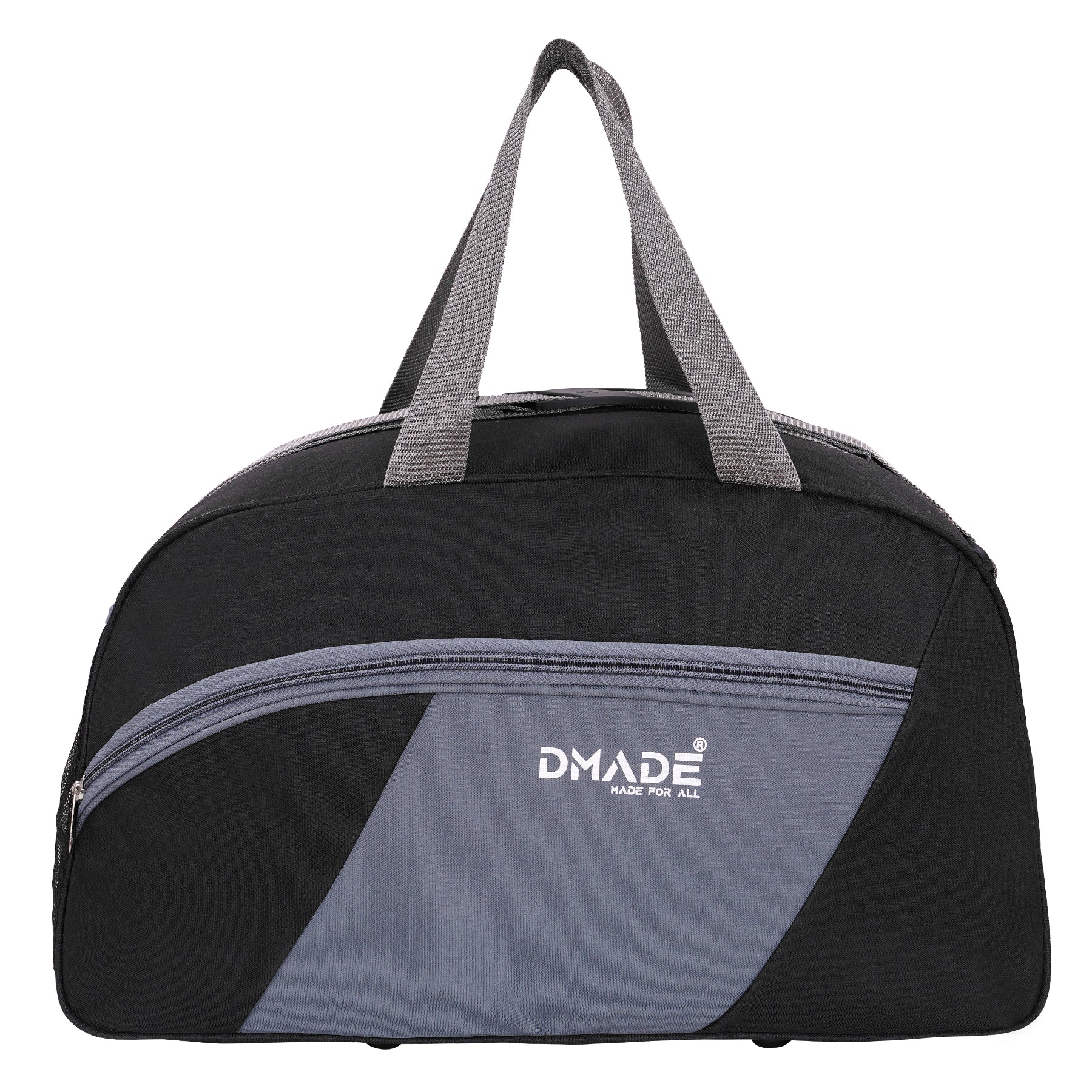 DMADE Stylish Black Travel Duffel Bag for Men & Women | Lightweight Gym, Weekend & Carry-On Bag
