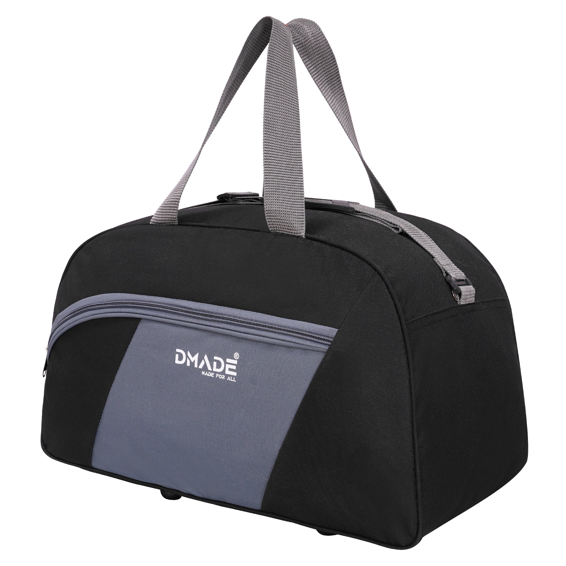 DMADE Stylish Black Travel Duffel Bag for Men & Women | Lightweight Gym, Weekend & Carry-On Bag