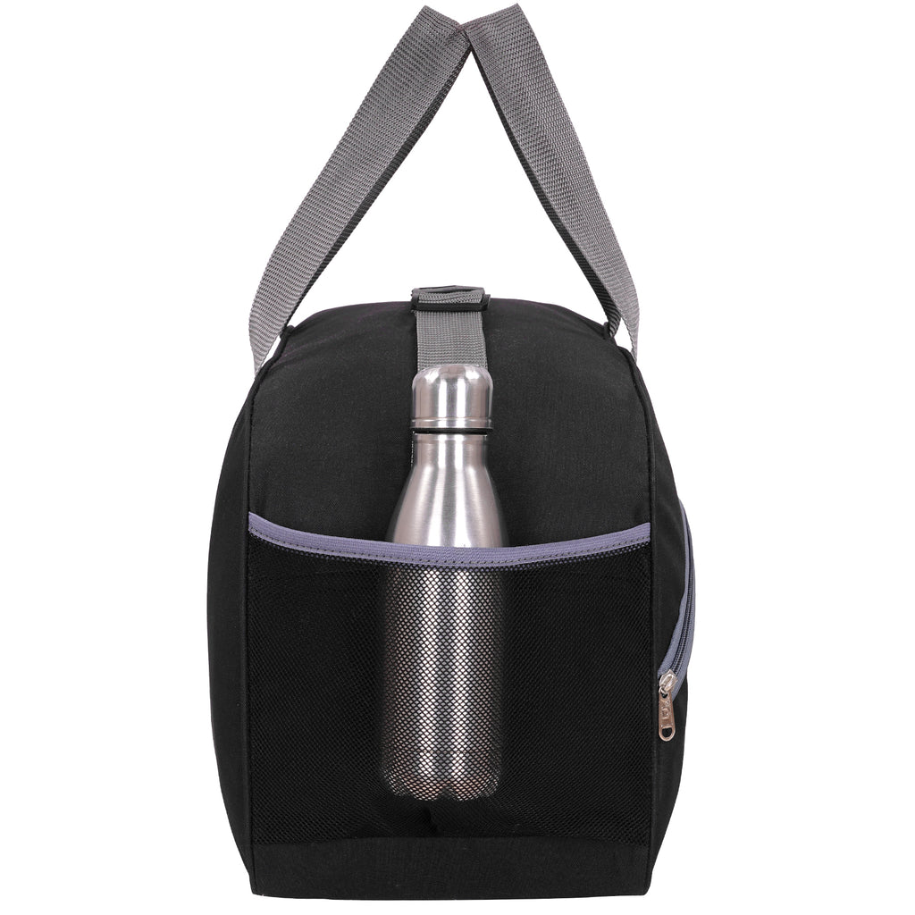 DMADE Stylish Black Travel Duffel Bag for Men & Women | Lightweight Gym, Weekend & Carry-On Bag