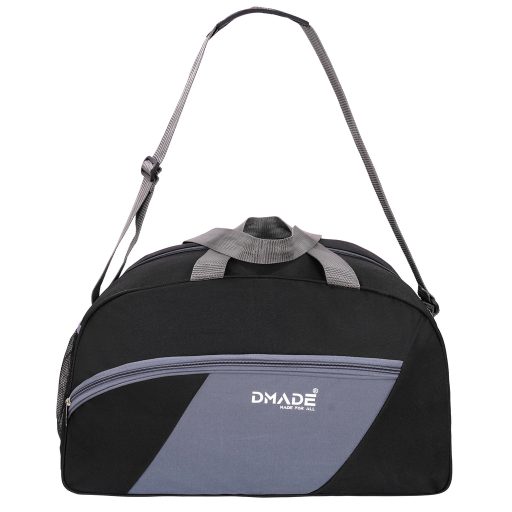 DMADE Stylish Black Travel Duffel Bag for Men & Women | Lightweight Gym, Weekend & Carry-On Bag