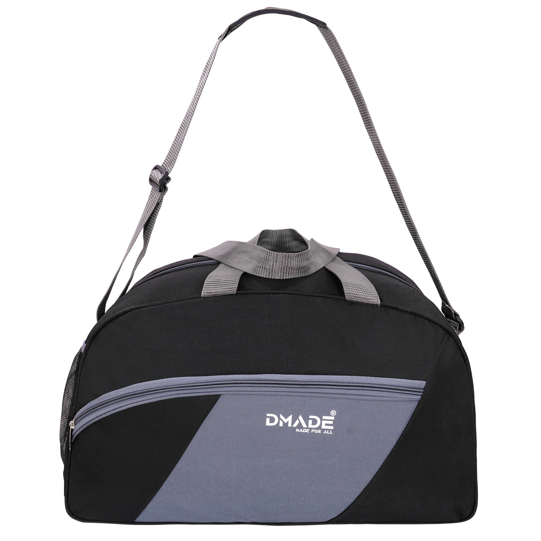 DMADE Stylish Black Travel Duffel Bag for Men & Women | Lightweight Gym, Weekend & Carry-On Bag
