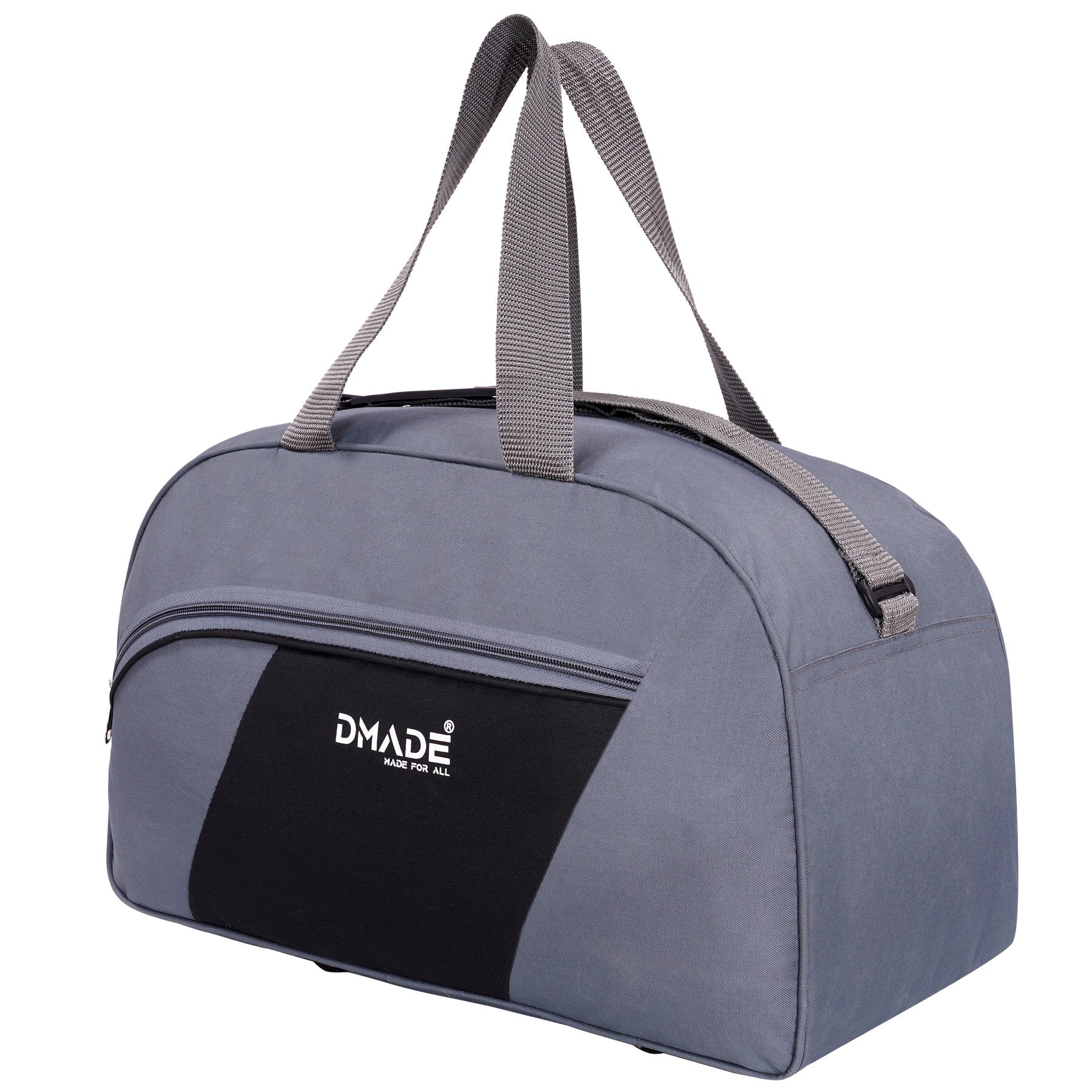 DMADE Stylish Grey Travel Duffel Bag for Men & Women | Lightweight Gym, Weekend & Carry-On Bag