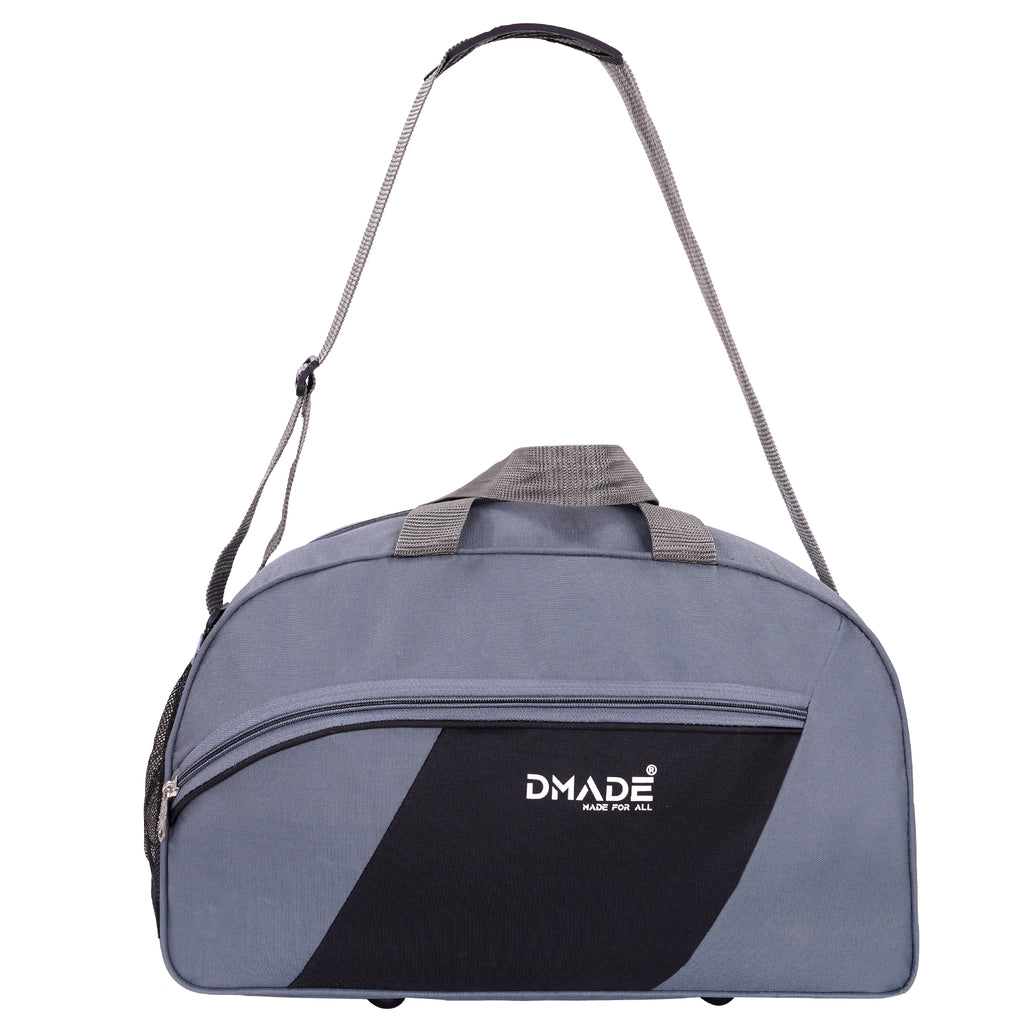 DMADE Stylish Grey Travel Duffel Bag for Men & Women | Lightweight Gym, Weekend & Carry-On Bag