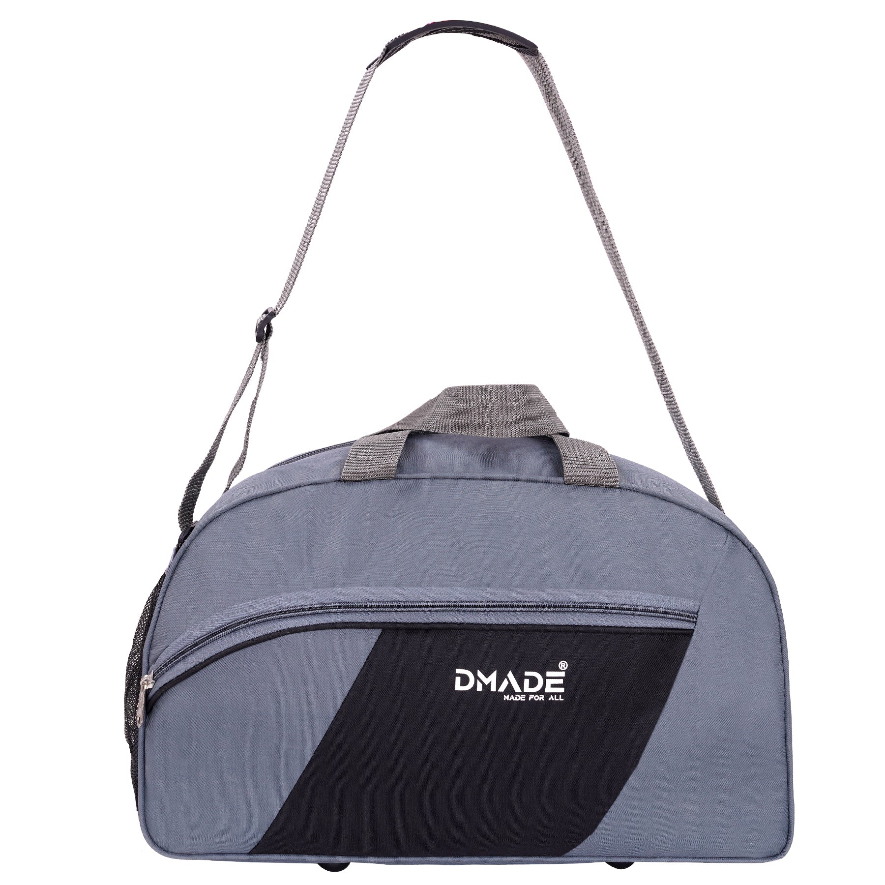 DMADE Stylish Grey Travel Duffel Bag for Men & Women | Lightweight Gym, Weekend & Carry-On Bag