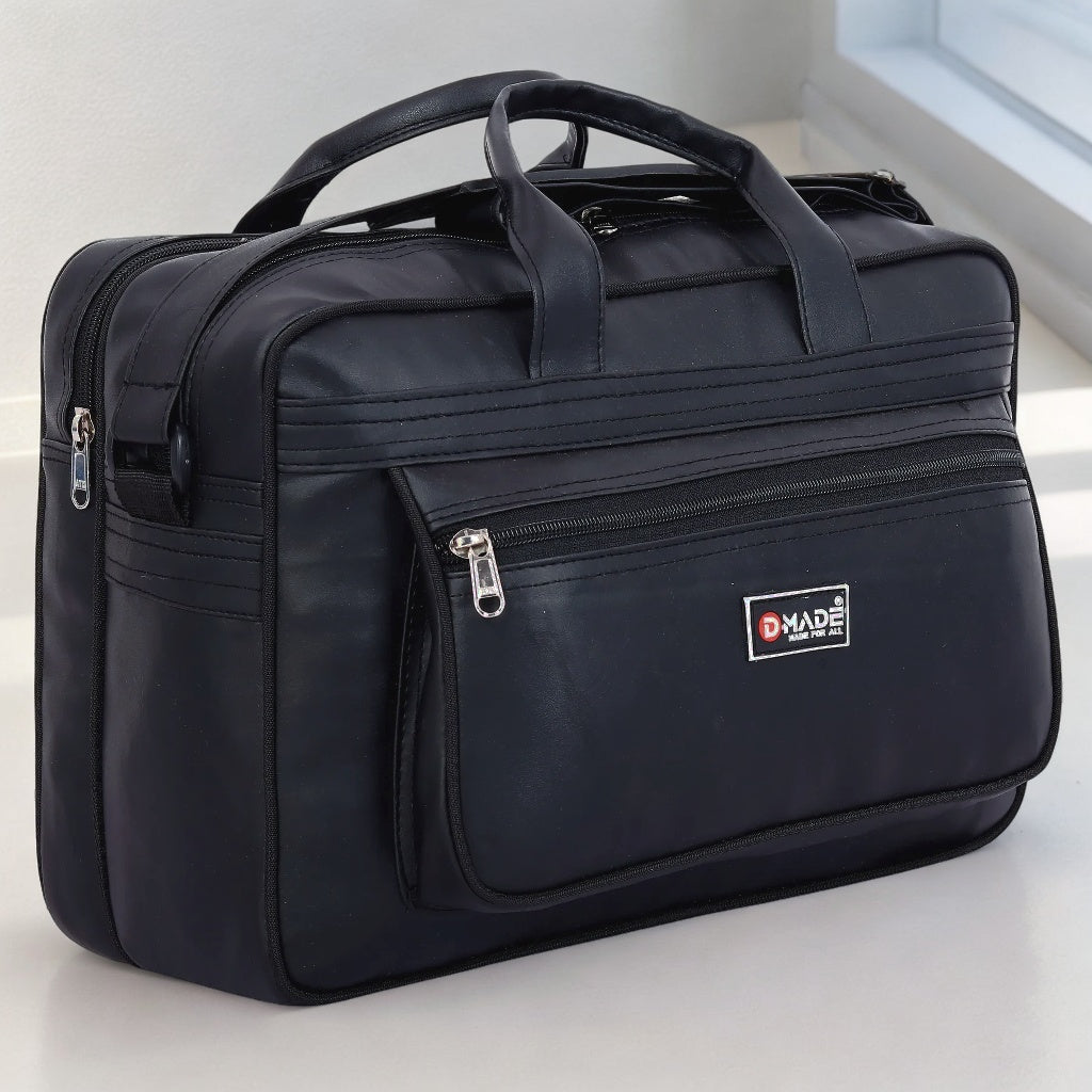 DMADE Black Durable Office Bags for Daily Use | Professional Laptop & Business Bags